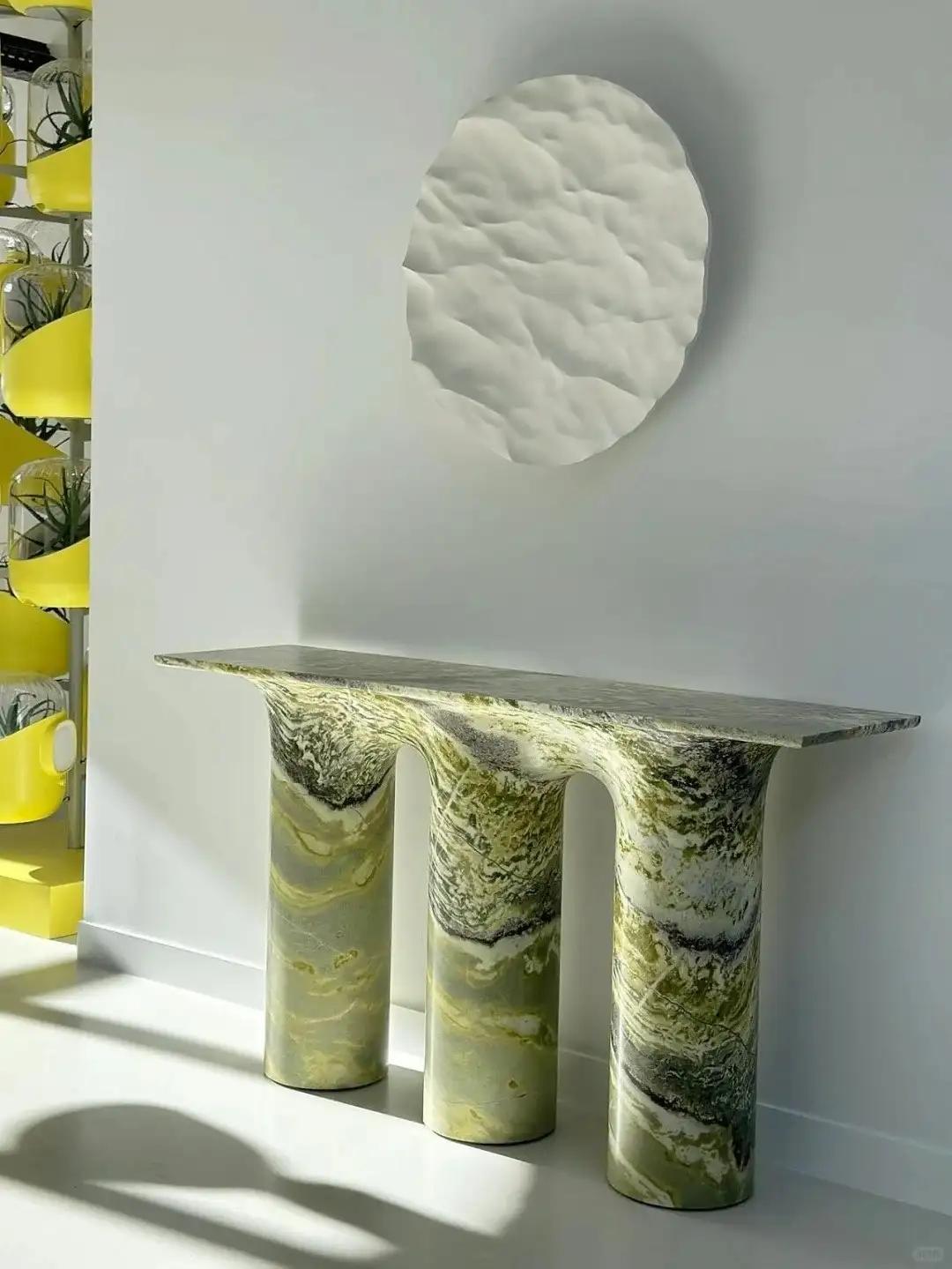 Green Marble Console Table