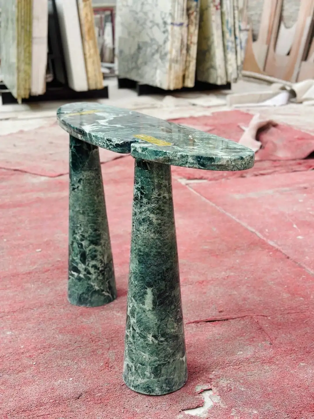 Green Marble Console Table