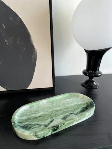 Custom Oval Marble Tray