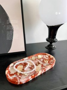 Custom Oval Marble Tray