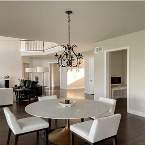large round marble dining table