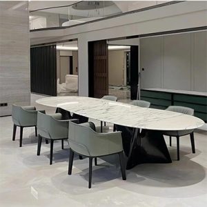 travertine rectangle pedestal dining table