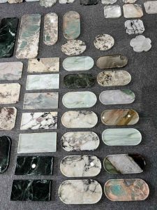 Custom Oval Marble Tray
