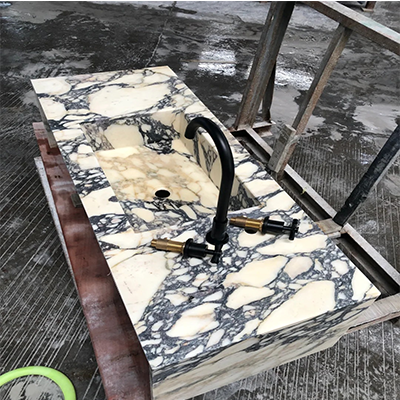 marble vanity top with sink