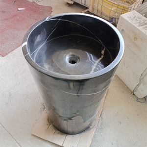 modern marble pedestal sink