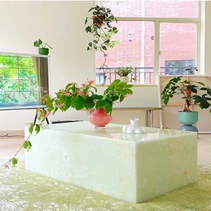 Green Onyx coffee table of home