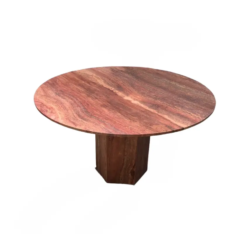 red-travertine-dining-tables