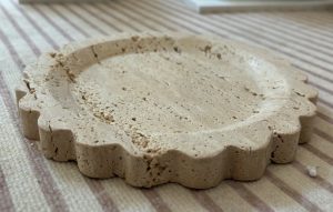 Wholesale Scalloped Travertine Tray