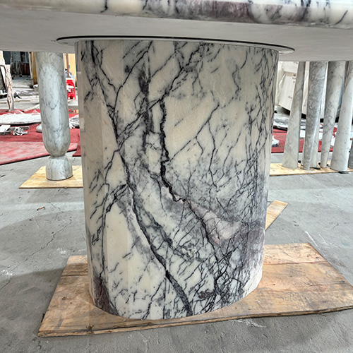 Stone Dining Table–Lilac Marble