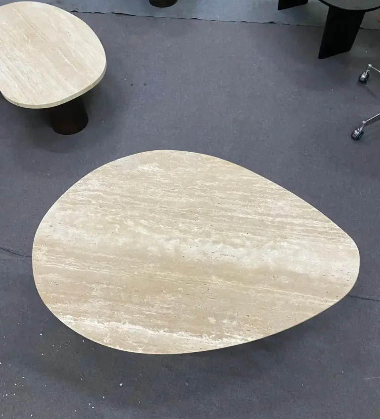 Vintage Coffee Table of travertine