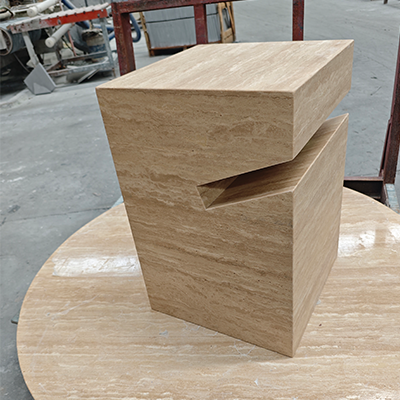 Travertine Side Tables Of Square