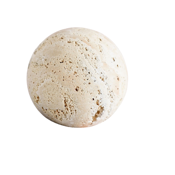 Custom Travertine Sphere for Decor