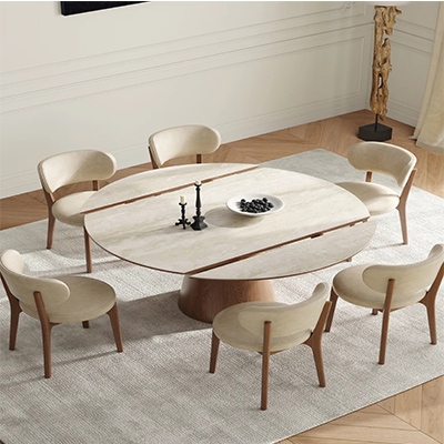 Travertine stone dining table of Rome