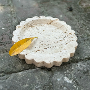 travertine stone tray