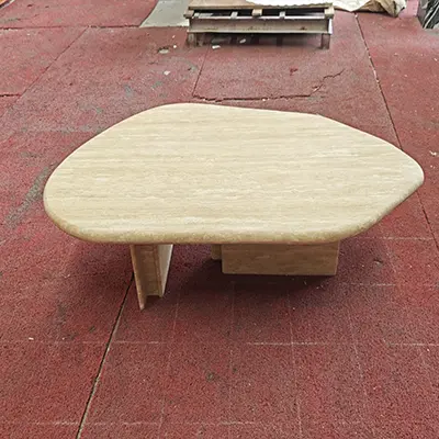 Vintage Coffee Table of travertine