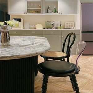 White Marble Oval Dining Table For 6