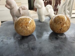 Custom Travertine Sphere for Decor